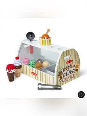 Melissa & Doug Kids Ice Cream Counter Playset Replacements Wood toys